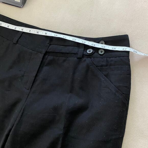 Robert Rodriguez Pleated Straight Leg Black Dress Pants Women's Size 10 EUC - Picture 7 of 9